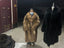 Women's Brown Raccoon Dog Fur Long Coat - 110 cm - product view 1