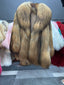 Cappotto da donna in pelliccia a pelo lungo - Oro - Modello 80