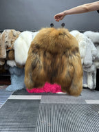 Women's Long-Hair Fur Short Jacket - product view